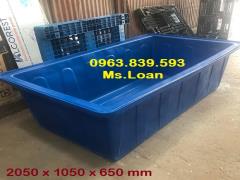 Thùng nhựa chữ nhật 1100L nuôi cá, thùng nhựa làm bể bơi / 0963 839 593 Ms.Loan