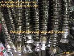 Dandatflex gia công ong mem chiu nhiet dan hoi, ống mềm inox lắp ren, ống nối mềm inox
