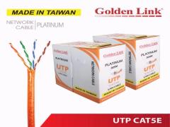 Dây cáp mạng Golden Link UTP Cat 5e Platinum TAIWAN-TW1101-1 - Cam 305m/cuộn
