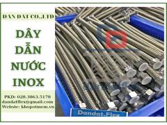 Dây cấp nước nóng lạnh,dây mềm cấp nước nóng,ống dẫn nước inox chịu nhiệt,ống mềm inox 321-316L