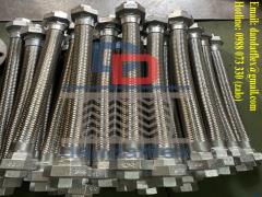 Dây tuy ô thủy lực, Dây dầu thủy lực inox, Khớp nối mềm nối ren