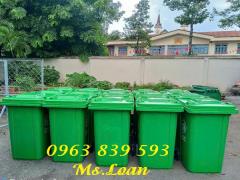 Thùng rác đô thị 240lit nắp kín - thùng rác công nghiệp 240L / 0963 839 593 Ms.Loan