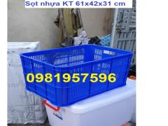 Sọt nhựa, sóng nhựa hở, rổ nhựa công nghiệp, nhựa nguyên sinh, sọt nhựa cao 31