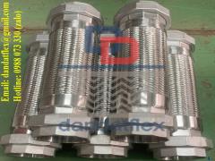 Khớp nối mềm inox 2 đầu rắc co inox 304 model DD-S222