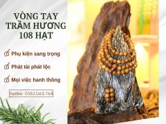 Vòng tay trầm hương 108 hạt - đeo là thơm, mang là an
