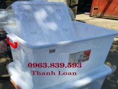 Thùng nhựa trắng đựng thực phẩm, thùng nhựa dùng kho lạnh giá tốt / 0963.839.593 Ms.Loan
