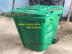 Nơi bán thùng rác 240lit HDPE sỉ./ 0963.839.593 Ms.Loan