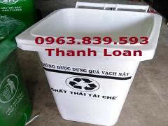 Bán thùng rác 120 lít hdpe đựng rác ngoài trời./ 0963.839.593 Ms.Loan