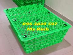 Sóng nhựa, rổ nhựa công nghiệp có 8 bánh xe đựng hàng - 096 3839 597 Ms Kính