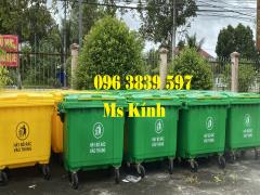 Chuyên thùng rác nhựa 660 lít, xe gom rác đô thị 660 lít giá sỉ - 096 3839 597 Ms Kính