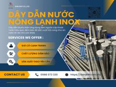 Dây Cấp Nước Nóng Lạnh Cho Bình Nước Nóng – Dây dẫn nước inox nóng lạnh, Dây cấp nước bình nóng lạnh inox
