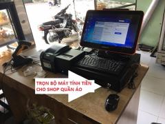 Cửa hàng quần áo thời trang setup máy tính tiền màn hình cảm ứng giá rẻ ở Bình Dương