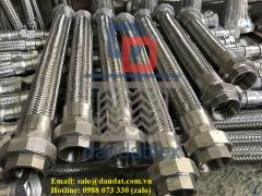 Khớp nối mềm inox 2 đầu rắc co inox 304 model DD-S222