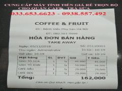 Máy tính tiền cảm ứng 2 màn hình cho quán cafe tại Ninh Thuận