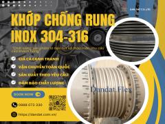 Khớp Chống Rung Inox 304 - Inox 316, Khớp nối giảm rung inox 304, Khớp chống rung kim loại
