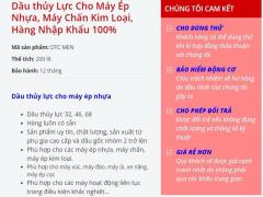 Nhớt 10 - Dầu thủy lực dùng cho Máy Ép Nhựa, Máy Chấn Kim Loại tại Bình Dương.