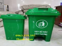 Thùng rác 60L đạp chân đựng rác ngoài trời / 0963 839 593 Ms.LOAN
