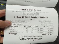 Quán Hẻm 80 tại Vũng Tàu đã sử dụng phần mềm tính tiền với giá 0đ